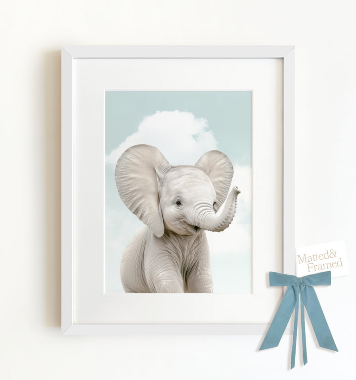 Baby Elephant Framed Art