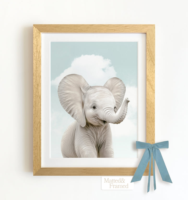 Baby Elephant Framed Art