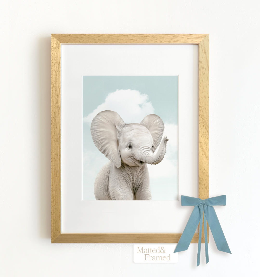 Baby Elephant Framed Art