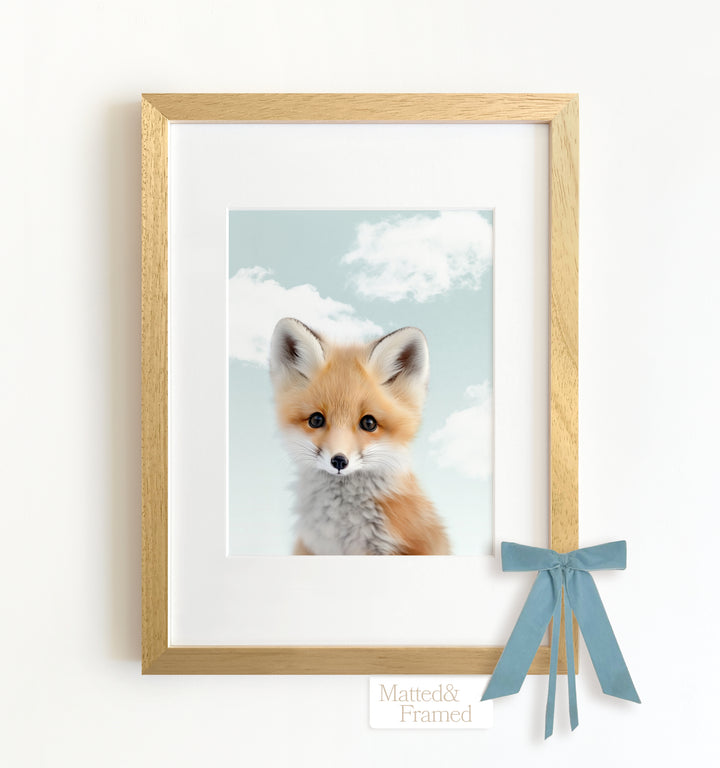 Baby Fox Framed Art