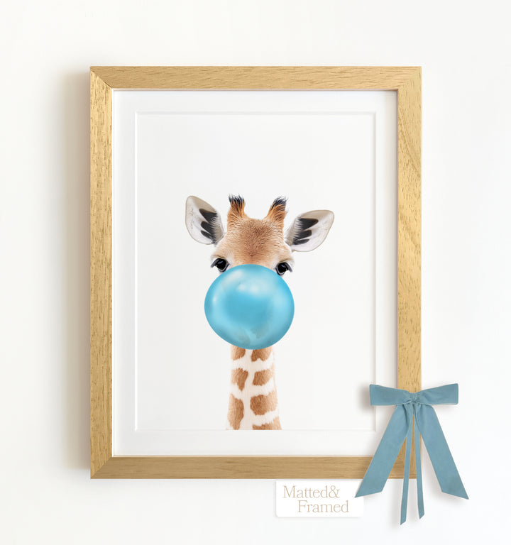 Baby Giraffe Framed Art