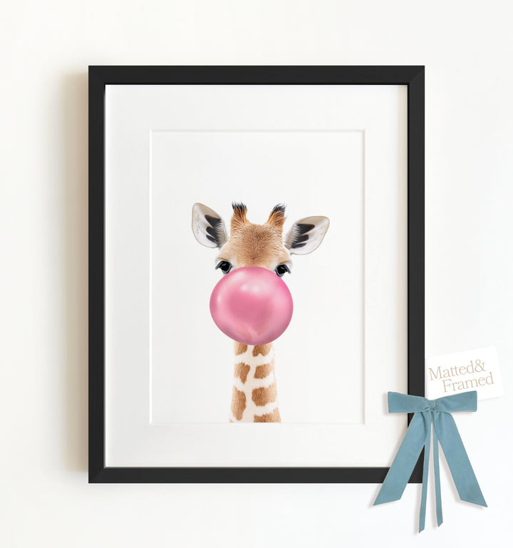 Baby Giraffe Framed Art