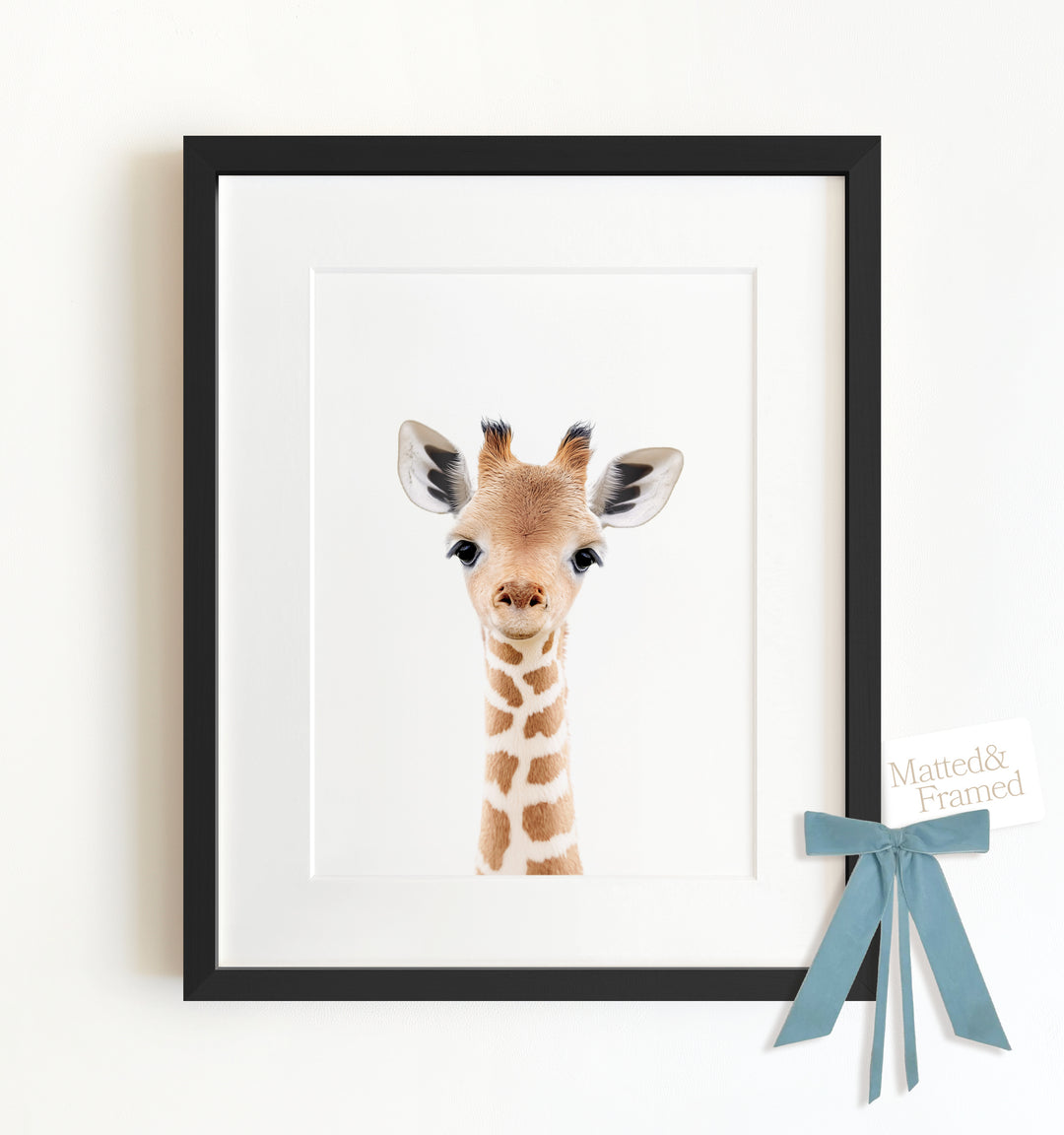 Baby Giraffe Framed Art