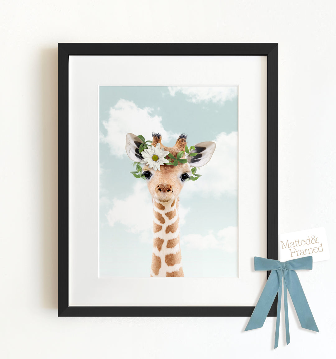 Baby Giraffe Framed Art