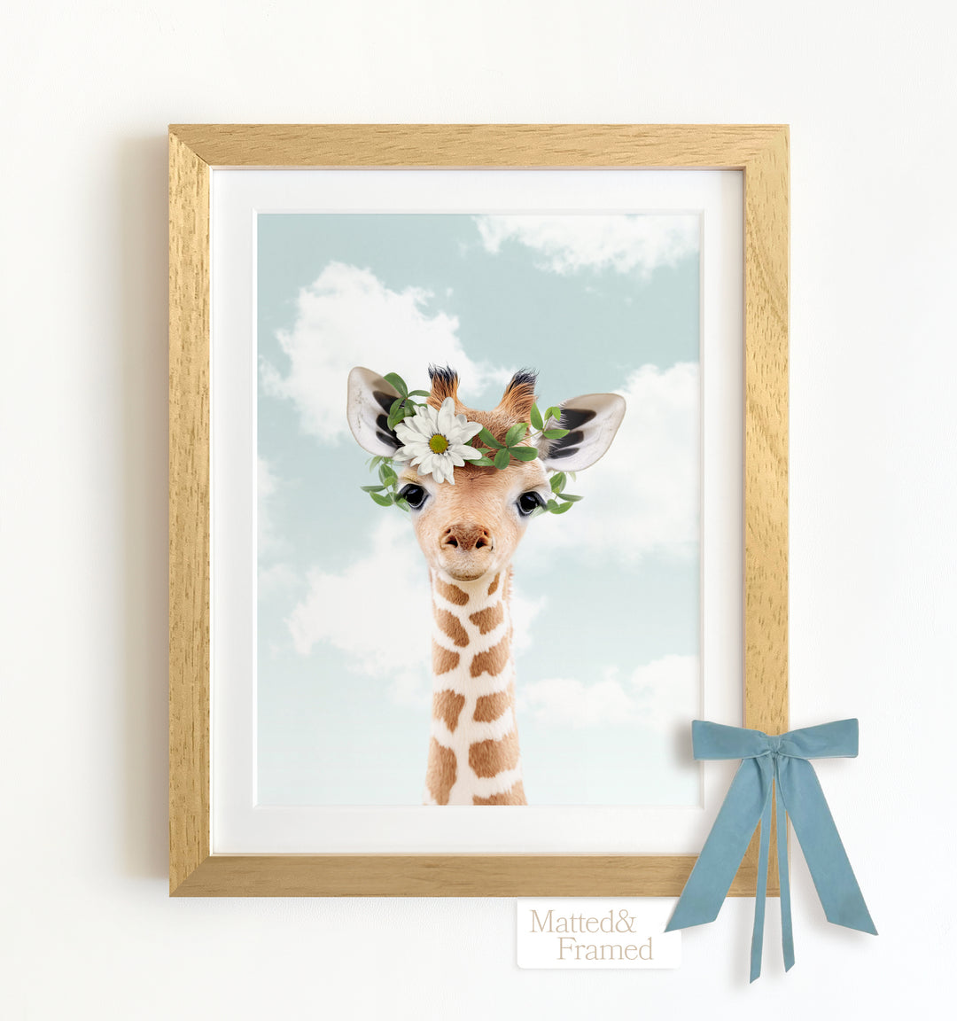 Baby Giraffe Framed Art