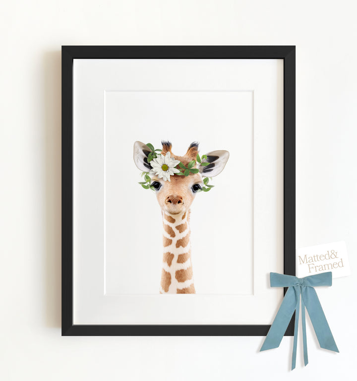 Baby Giraffe Framed Art