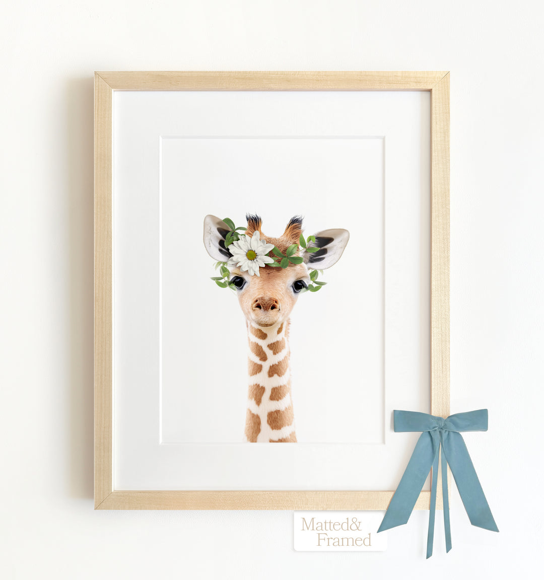 Baby Giraffe Framed Art