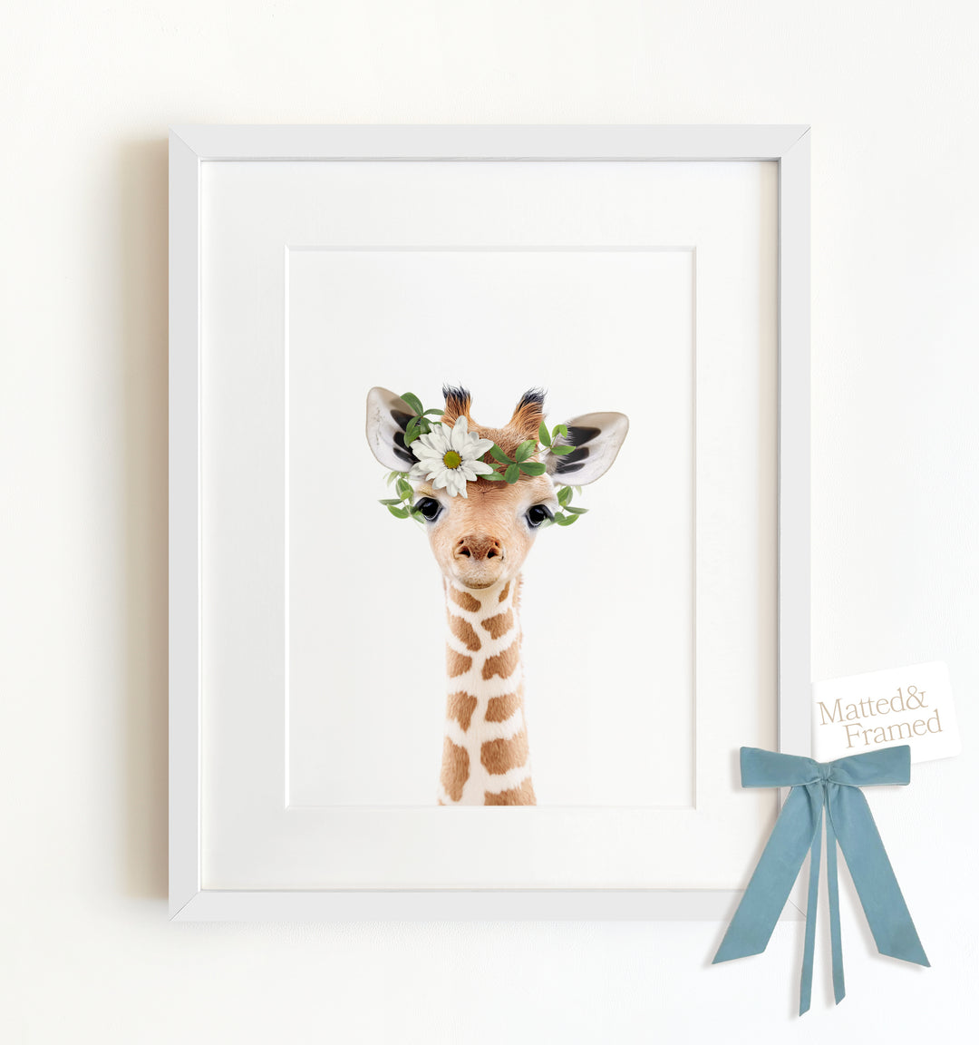 Baby Giraffe Framed Art