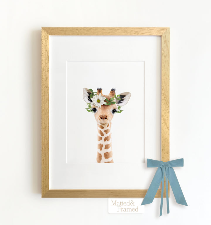 Baby Giraffe Framed Art