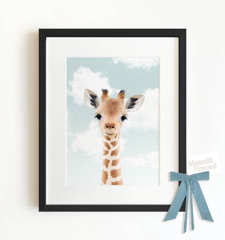 Baby Giraffe Framed Art