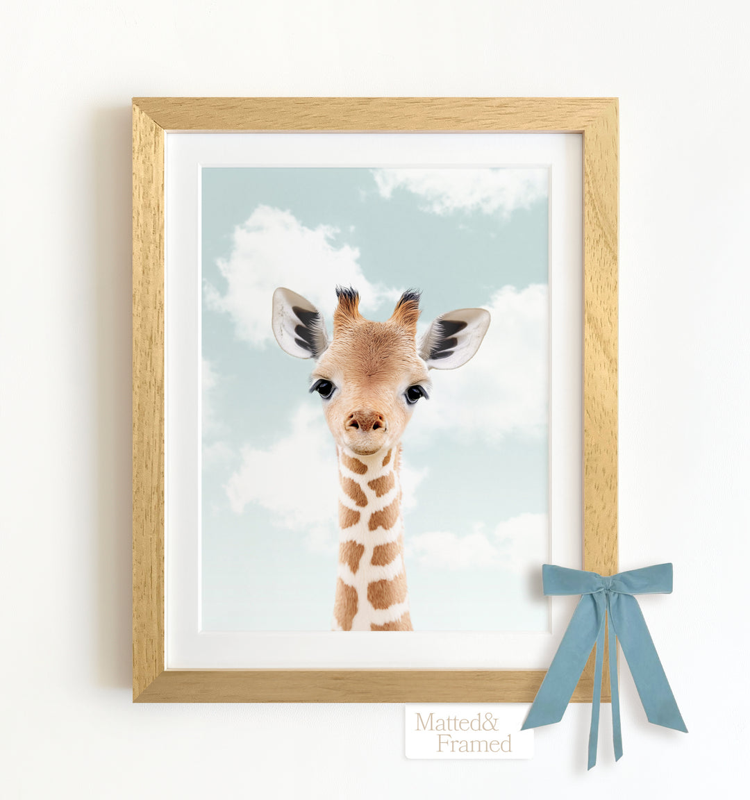 Baby Giraffe Framed Art