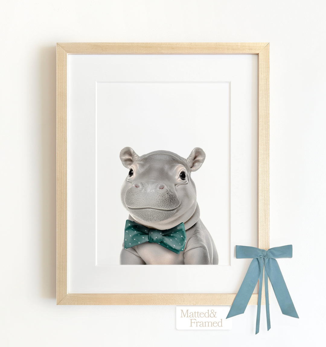 Baby Hippo Framed Art