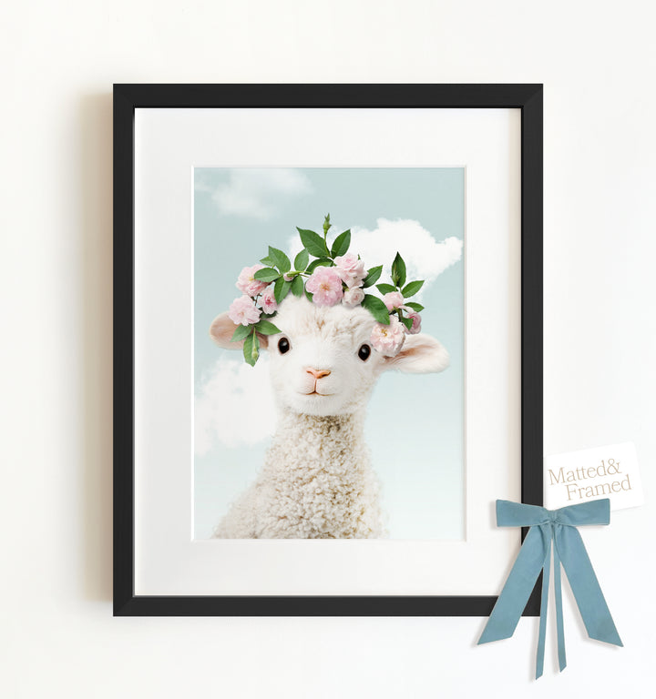 Baby Lamb Framed Art