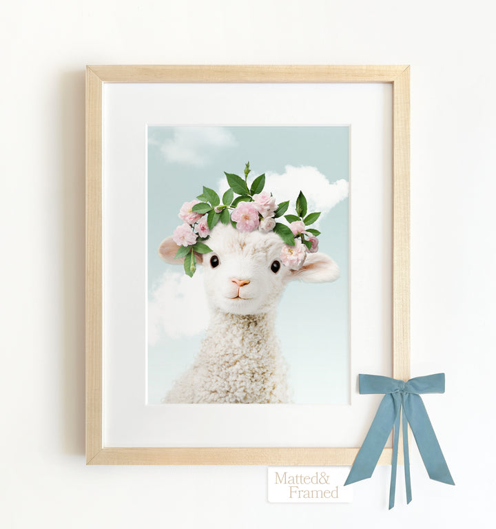 Baby Lamb Framed Art