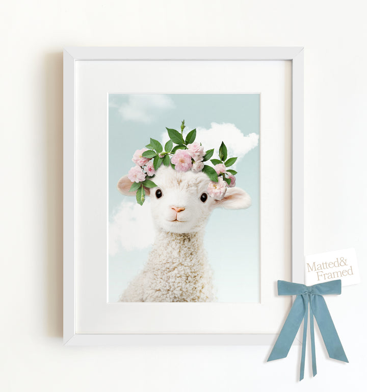 Baby Lamb Framed Art