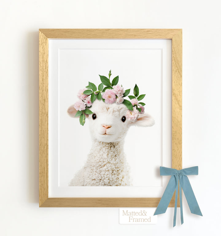 Baby Lamb Framed Art