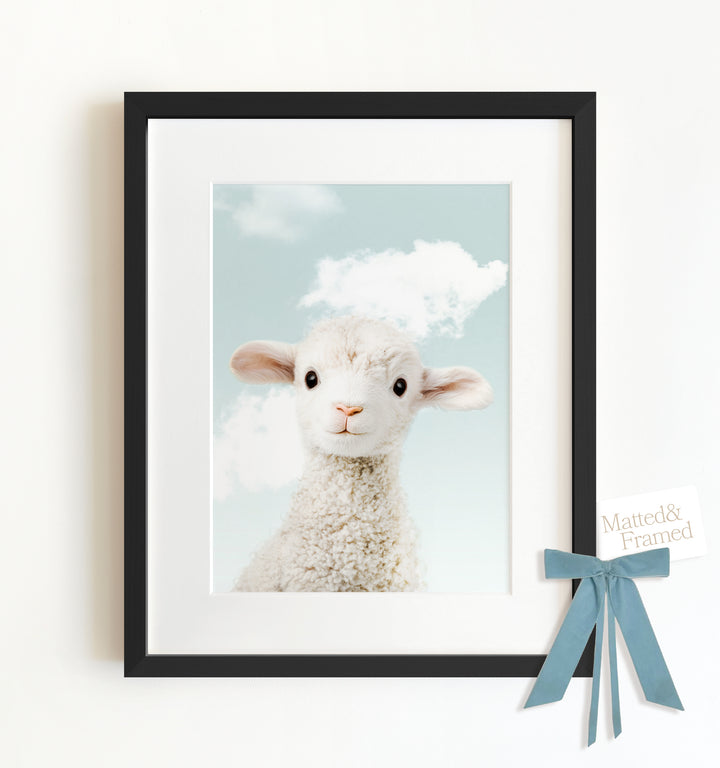 Baby Lamb Framed Art