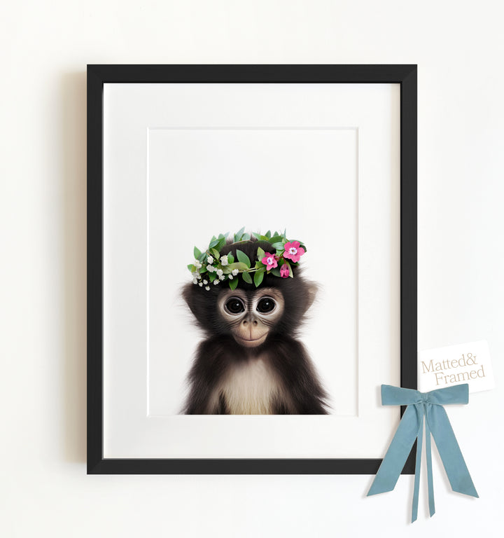 Baby Monkey Framed Art