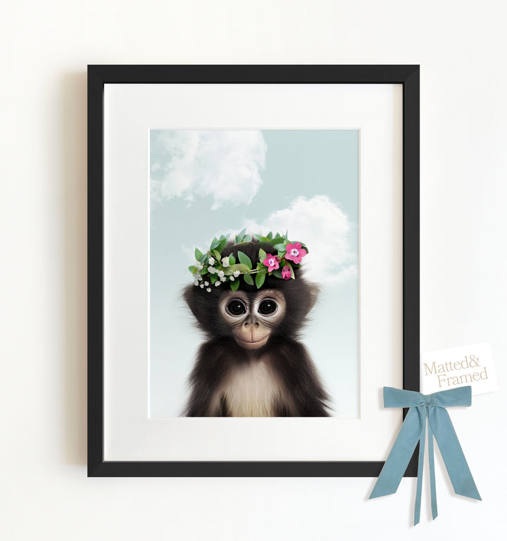 Baby Monkey Framed Art