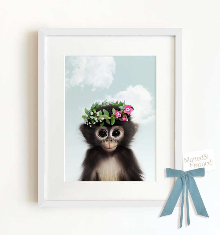 Baby Monkey Framed Art