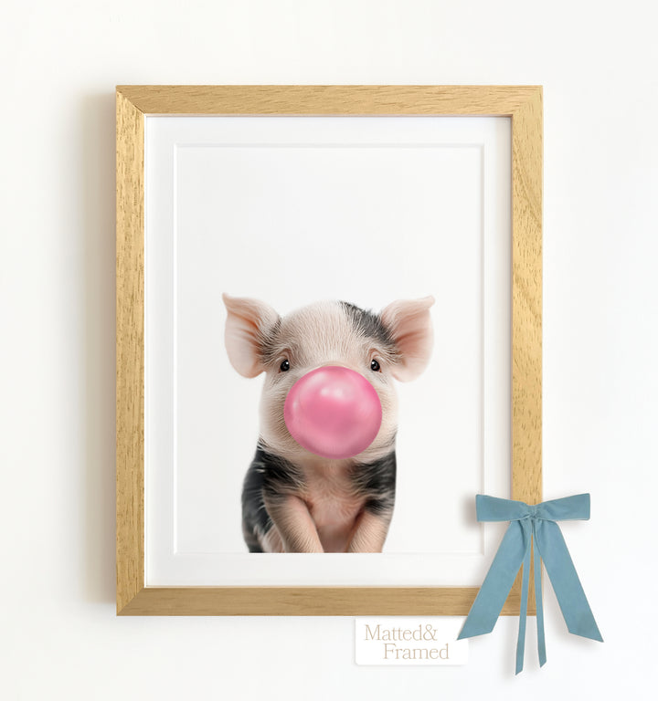 Baby Pig Framed Art