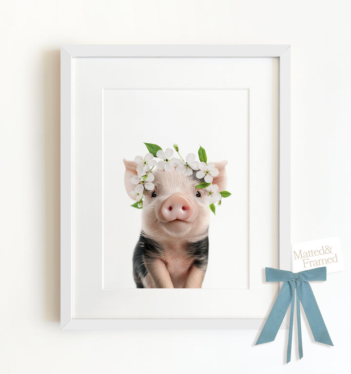 Baby Pig Framed Art