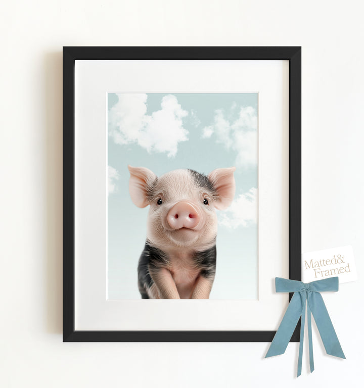 Baby Pig Framed Art