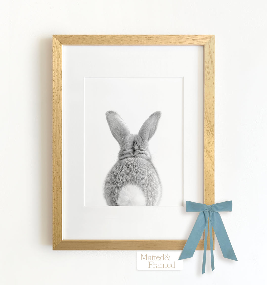 Baby Rabbit Bum Framed Art