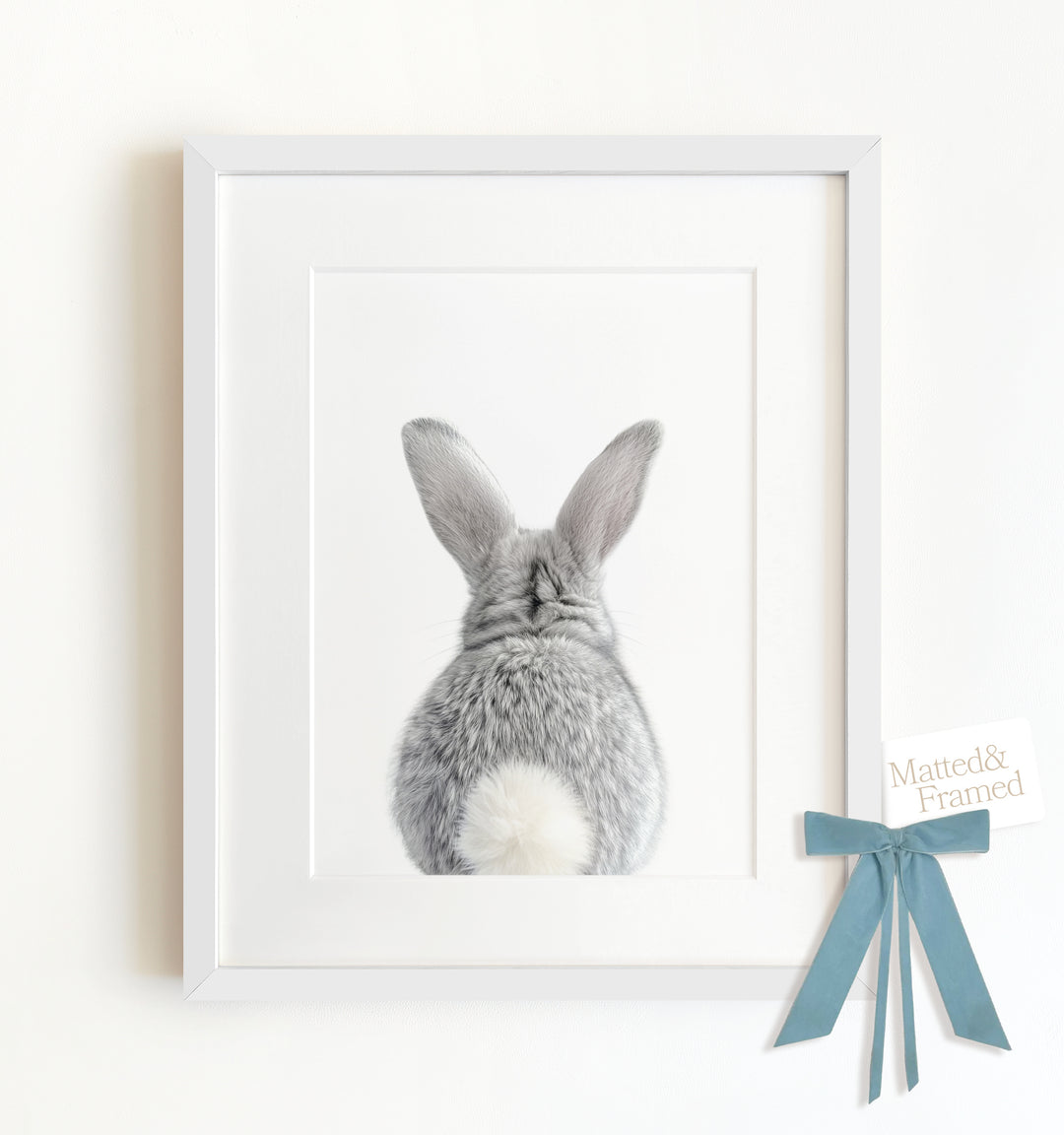 Baby Rabbit Bum Framed Art