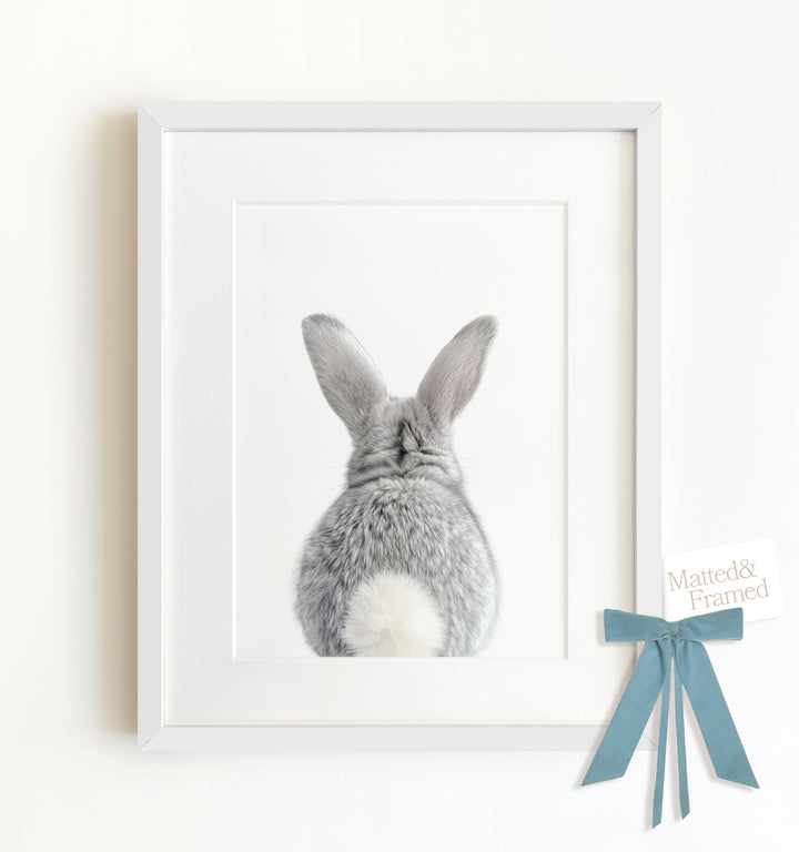 Baby Rabbit Bum Framed Art