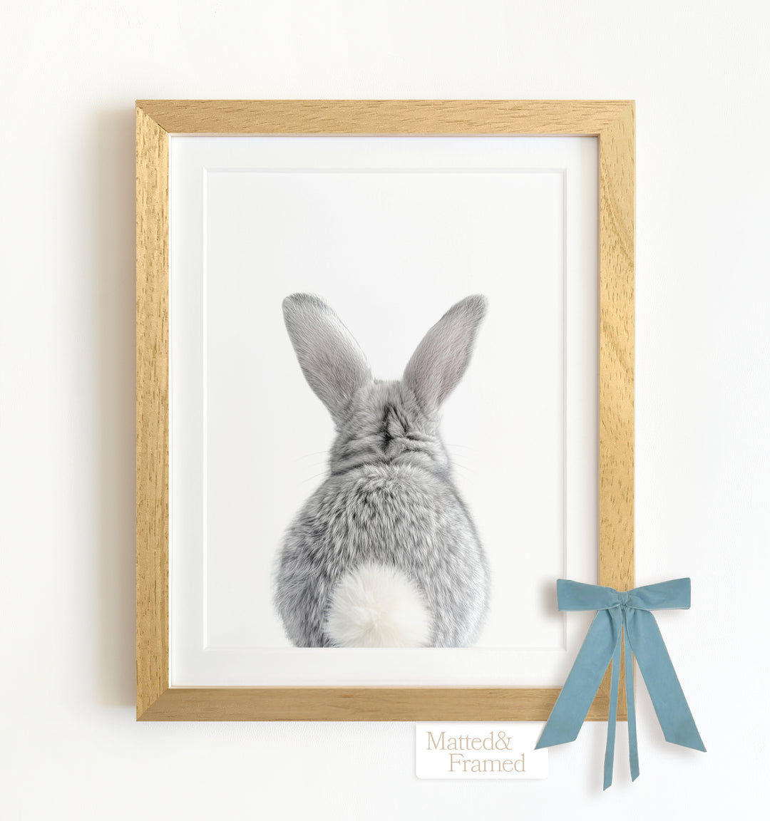 Baby Rabbit Bum Framed Art