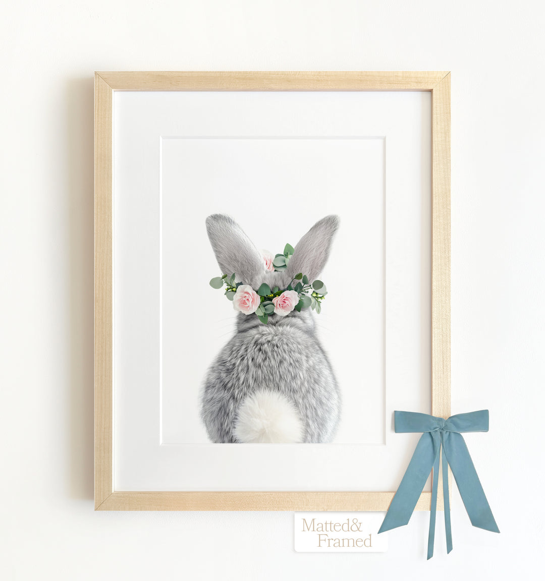 Baby Rabbit Bum Framed Art