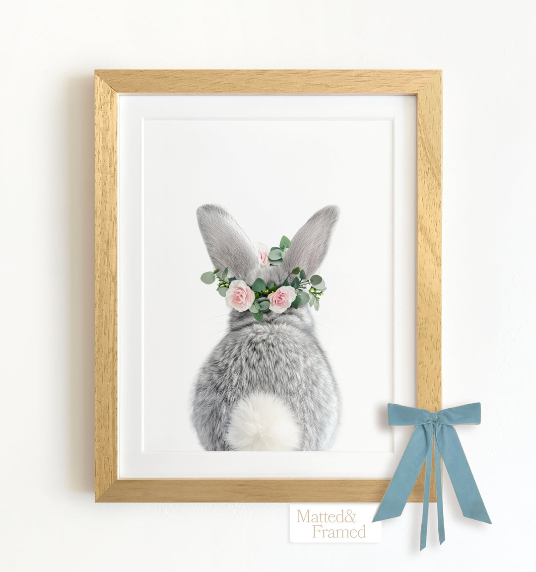 Baby Rabbit Bum Framed Art