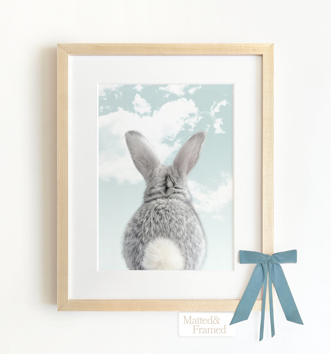 Baby Rabbit Bum Framed Art