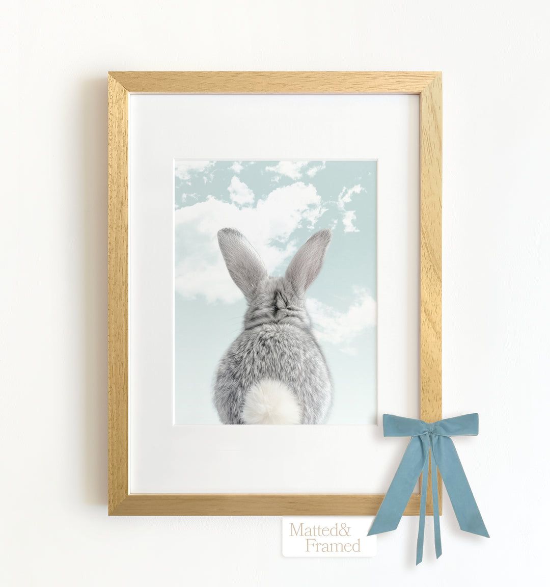 Baby Rabbit Bum Framed Art