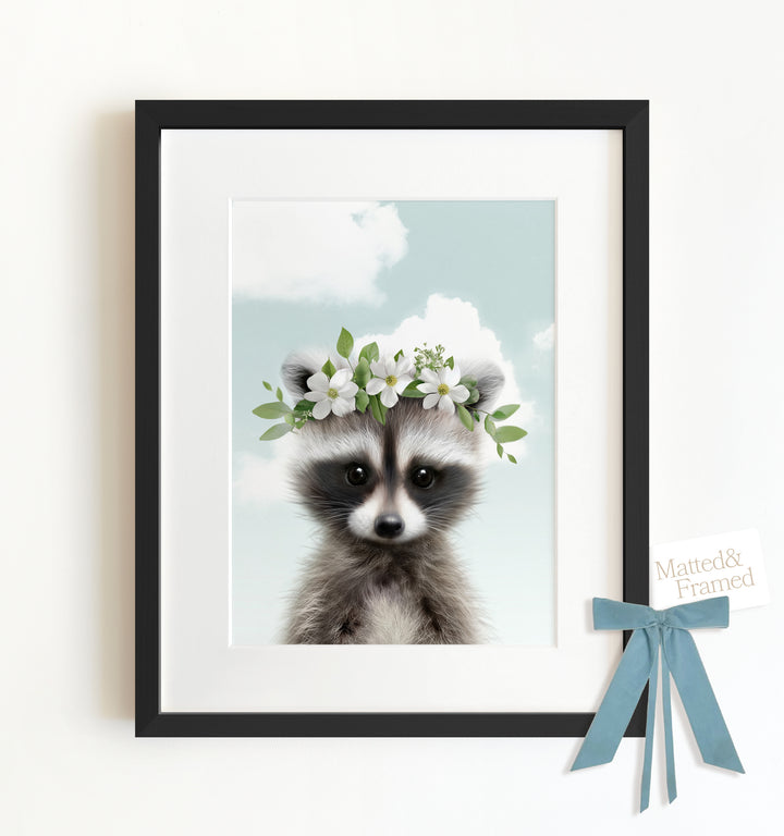 Baby Raccoon Framed Art