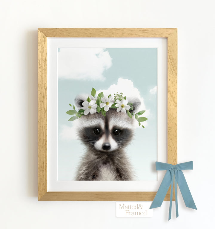 Baby Raccoon Framed Art