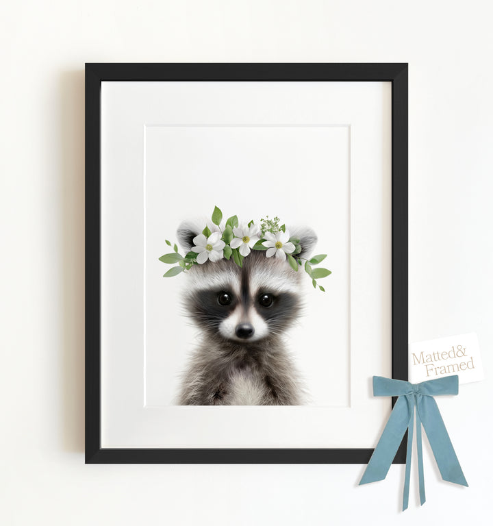 Baby Raccoon Framed Art