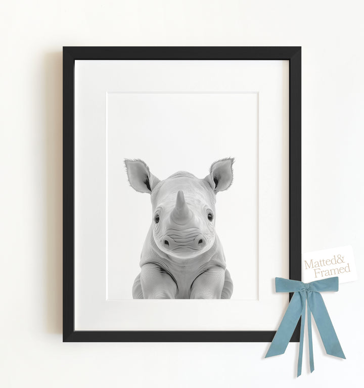 Baby Rhino Framed Art