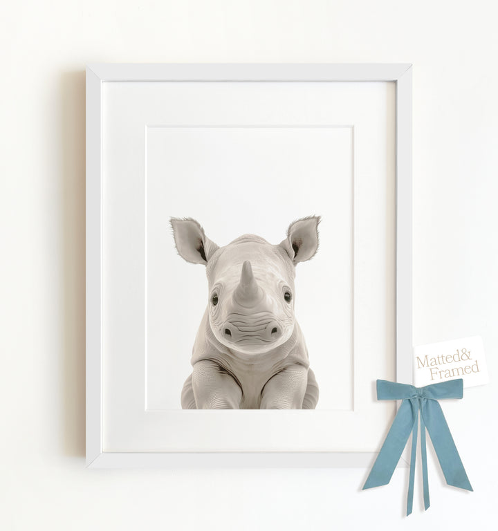 Baby Rhino Framed Art