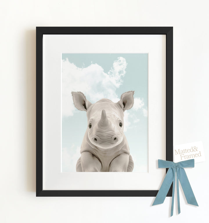 Baby Rhino Framed Art