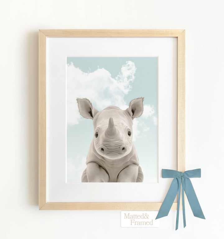 Baby Rhino Framed Art