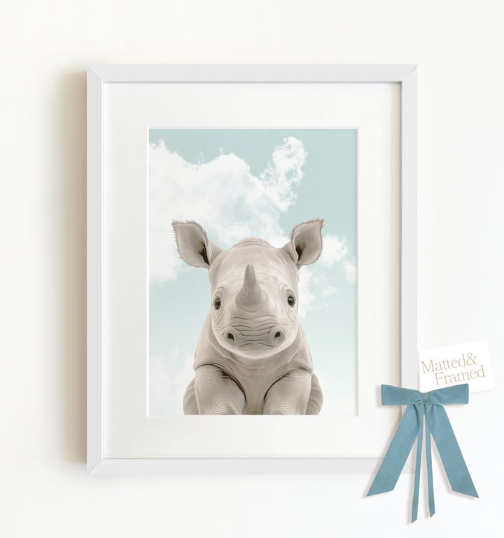 Baby Rhino Framed Art