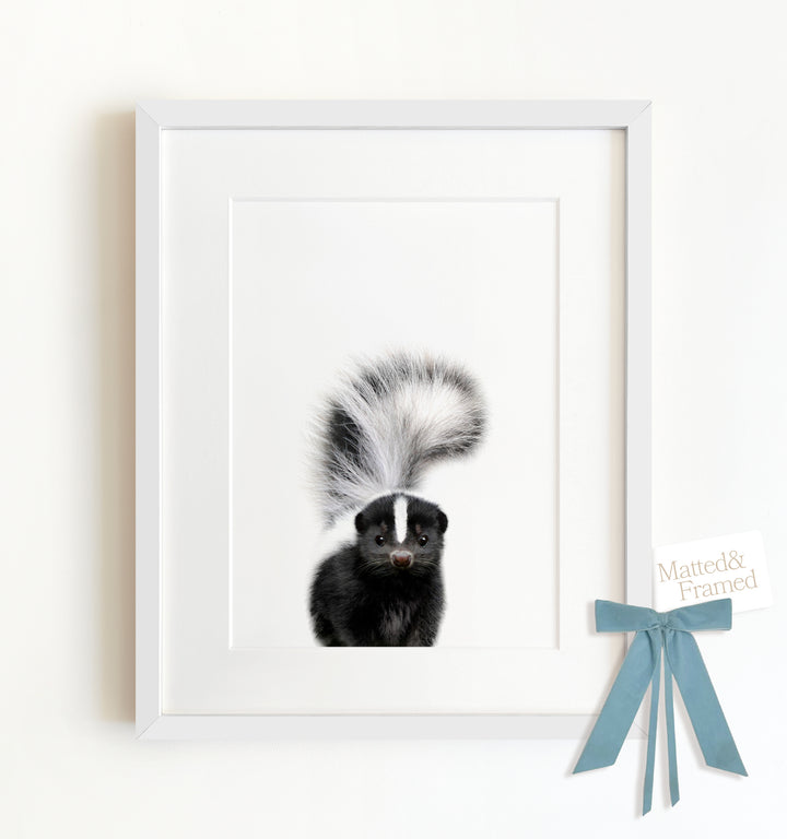 Baby Skunk Framed Art