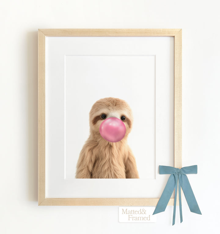 Baby Sloth Framed Art