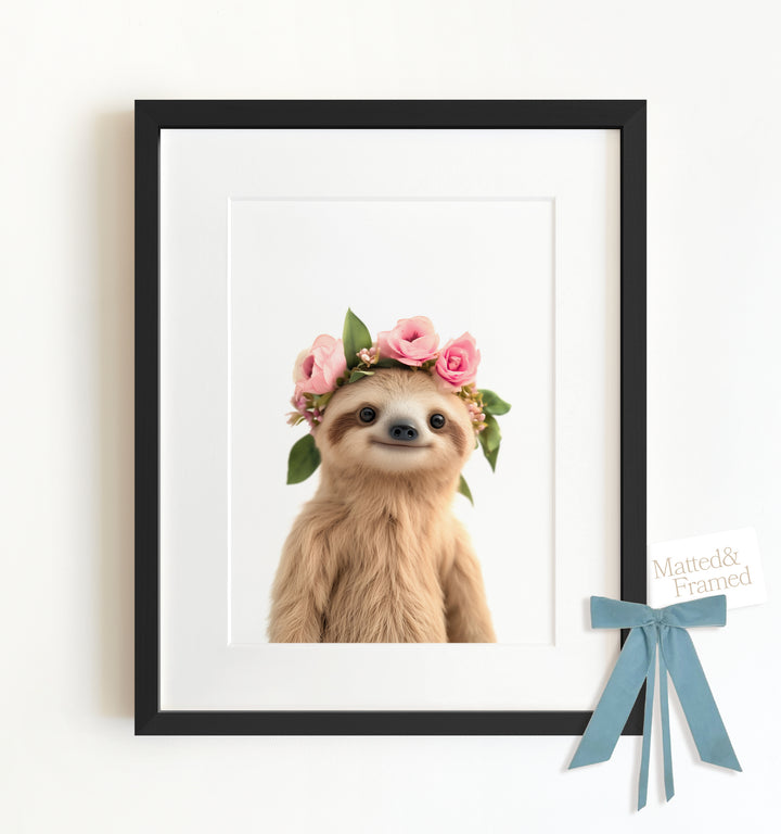 Baby Sloth Framed Art