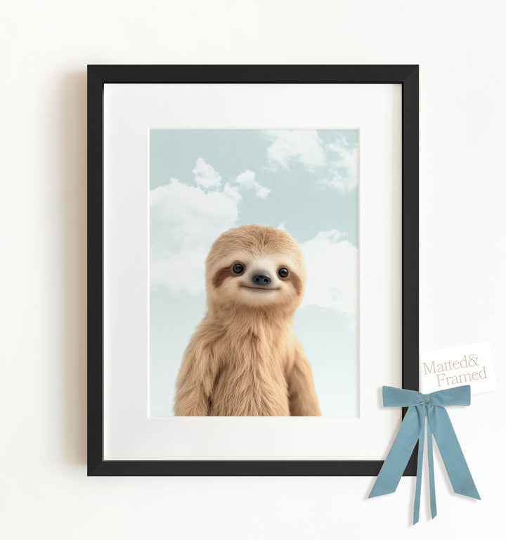 Baby Sloth Framed Art