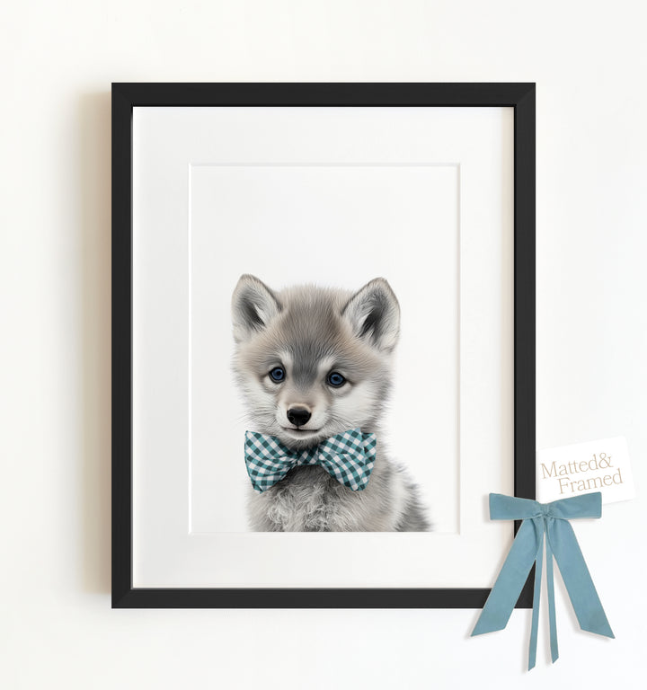 Baby Wolf Framed Art