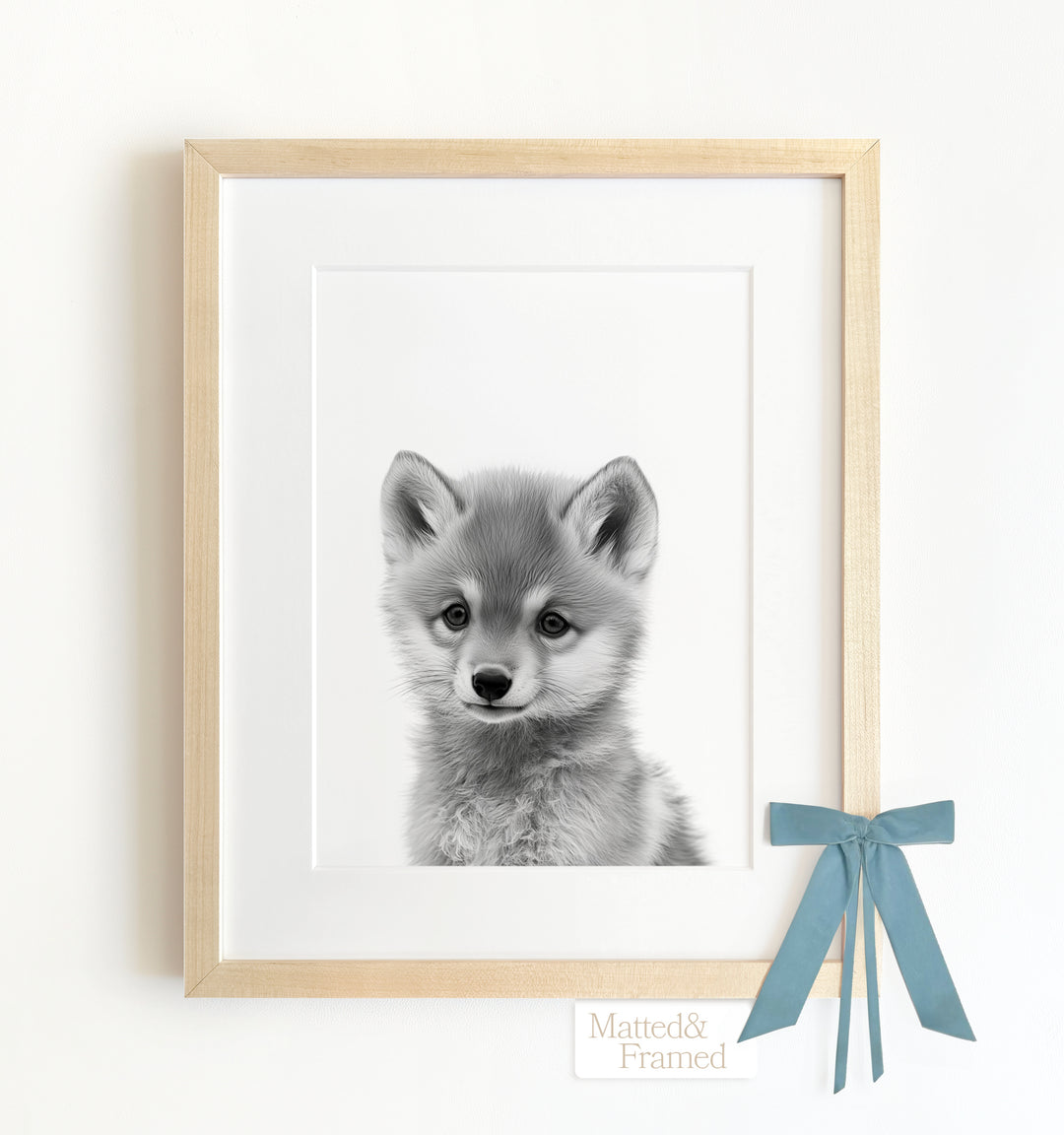 Baby Wolf Framed Art