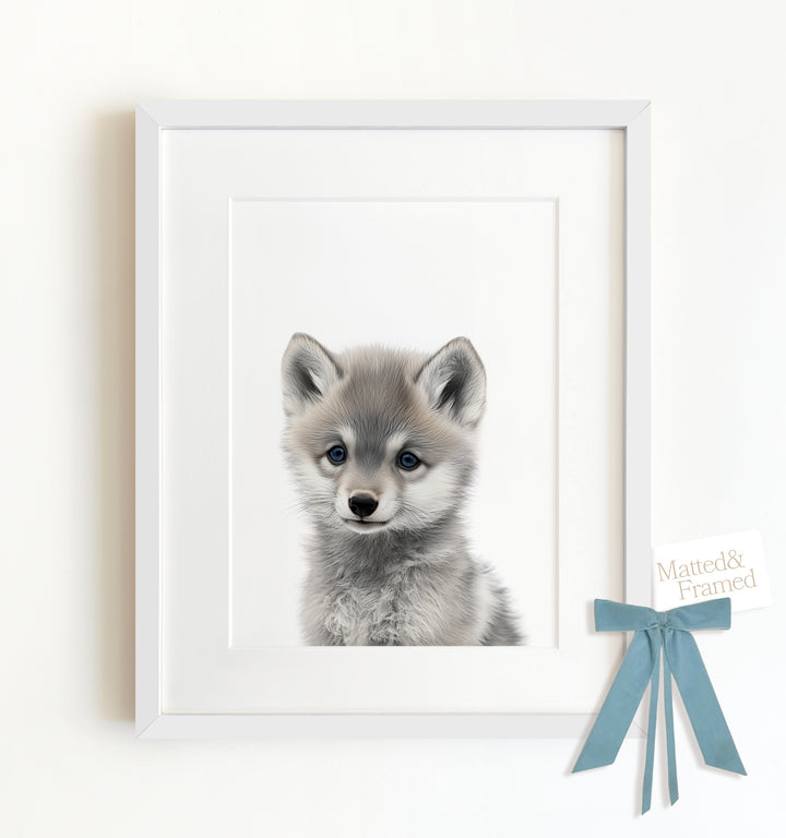 Baby Wolf Framed Art